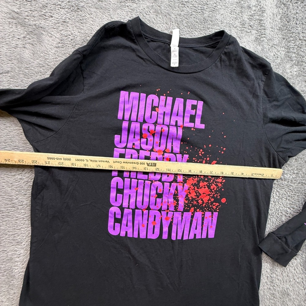 Halloween Movie Monster Shirt Blood Splatter Adult XL Jason Freddy Chucky Michae - Picture 5 of 7